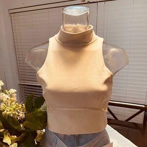 LULULEMON Cream Sleeveless Top